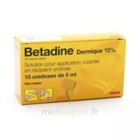 Betadine Dermique 10 % S Appl Cut En Récipient Unidose 10unid/5ml à Vélines