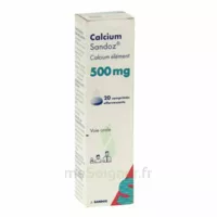Calcium Sandoz 500 Mg, Comprimé Effervescent à Vélines