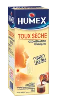 Humex 0,33 Mg/ml Solution Buvable Toux Sèche Oxomemazine Sans Sucre édulcorée à L'acésulfame Potassique Fl/150ml à Vélines